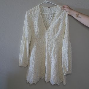 FREE PEOPLE cream dress